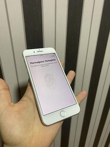 iphone 7: IPhone 8 Plus, 64 GB, Ağ, Barmaq izi — 7
