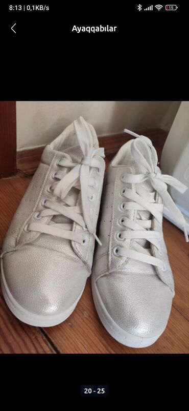 Basanoşka və səndəllər: Ölçü: 40, rəng - Ağ, İşlənmiş — 9