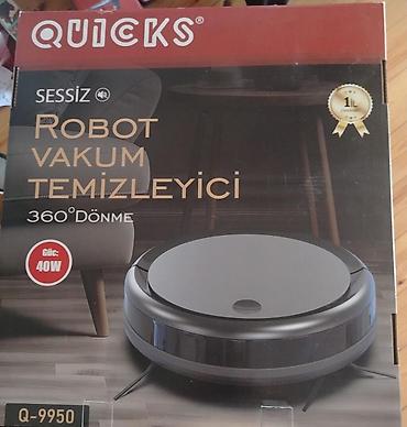 qurutma maşını qiyməti: QUICKS Sessiz Robot Vakum Təmizləyici – Q-9950 - 360° dönmə — 1