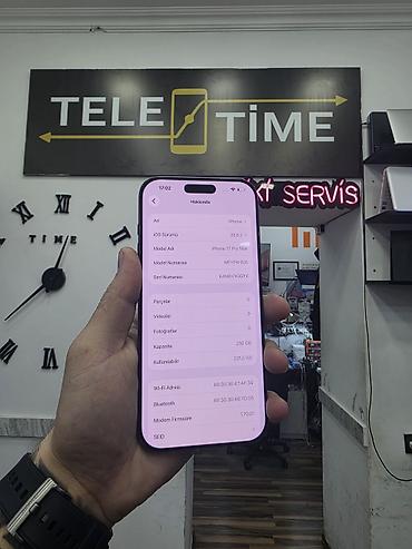 iphone sy: IPhone 17 Pro Max, 256 GB, Blue Titanium, Face ID, Simsiz şarj, Sənədlərlə — 3