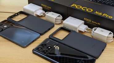 поко 6: Poco X6 Pro 5G, Новый, 256 ГБ, цвет - Черный, 2 SIM