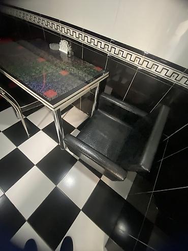 Salon, tibbi mebel dəsti: Gözəllik salonu üçün peşəkar kreslo və servis arabası - Kreslo: salon — 10