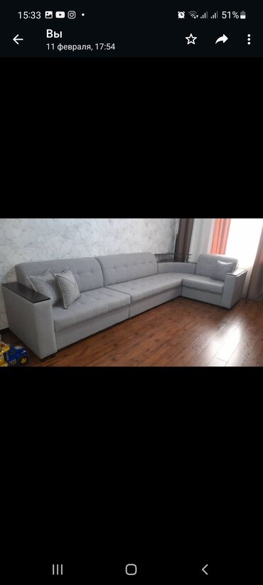 продаю диван новый: Трансформер, цвет - Серый, Новый