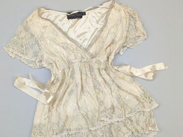 bluzki prążkowane krótki rękaw: Blouse, M (EU 38), condition - Very good