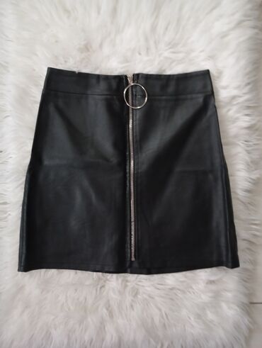 uska crna suknja: S (EU 36), Mini, bоја - Crna