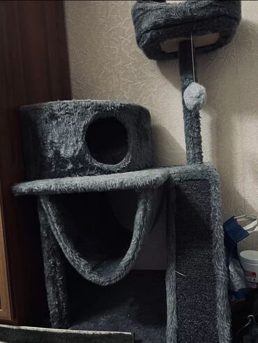 кот басик: Домик для кота✅ 3 этажный Гамак✅ Когтеточка✅ Домик✅ Лежанка✅