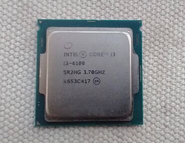 Prosessorlar: Prosessor Intel Core i3 Intel® Core™ i3-6100, 3-4 GHz, 2 nüvə, İşlənmiş