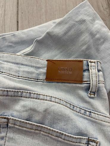svecane torbe: PINKO ženske farmerke – svetlo ispran plavi denim - Brend: PINKO — 4