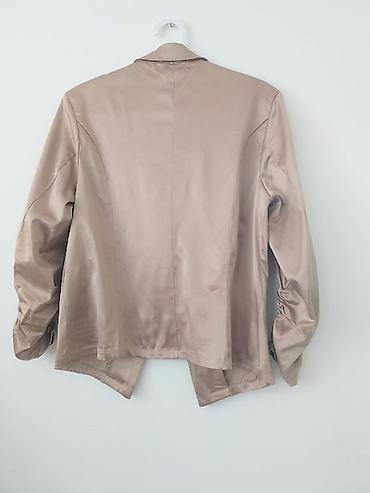 chanel sako: Satenski sako šampanj nijansa/novo vel.38 Ramena 39,pazuh 50,duzina — 4