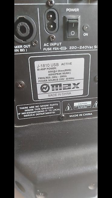 dinamik temiri: Оригинальная профессиональная активная колонка от фирмы MAX (Модель — 2