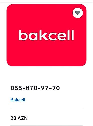 SİM-kartlar: Açıqlama: Xəzər Telecom mağazasında Bakcell Nar Azercell 055, 099 — 4