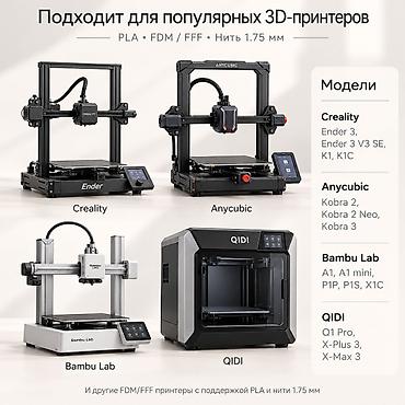 Принтерлер: PLA филамент пластик для 3D-печати Качественный PLA-филамент — 2