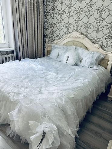 bed sheets: Нарядный комплект для невест в спальню шикарное покрывало 2 наволочки — 5