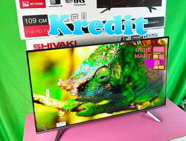 on bir tv: Yeni Televizor Shivaki Led 43" HD (1366x768), Ünvandan götürmə, Pulsuz çatdırılma, Rayonlara çatdırılma