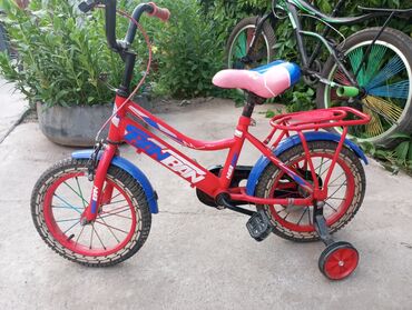 ош велосипед: Детский велосипед на 3-6 лет. Диаметр колес 14. Доставка по Бишкеку и