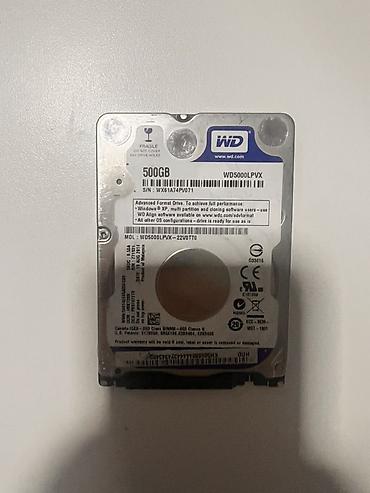 Жесткий диск WD 2.5" 500GB (WD5000LPVX) - Форм‑фактор: 2.5" -