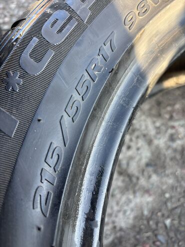 Шины: Шины 215 / 55 / R 17, Зима, Б/у, Комплект, Легковые, Корея, Hankook — 4