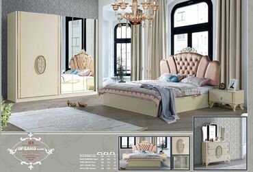 спални мебеллар: 2 односпальные кровати, Шкаф, Трюмо, 2 тумбы, Азербайджан, Новый