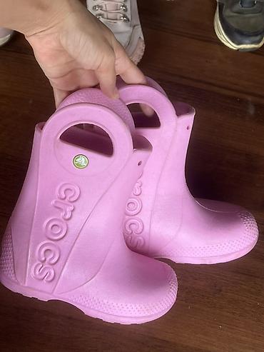 Детская обувь: Детские резиновые сапоги Crocs. - Модель: Crocs Handle It Rain Boot — 1