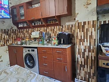 mətbəx stoları: Mətbəx mebel dəsti – tam komplekt - Üst və alt modullar: tünd ağac — 3