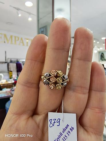 Aksesuarlar: Toy, Üzük, Sarı qızıl, 585 Əyar, Qaşsız — 2