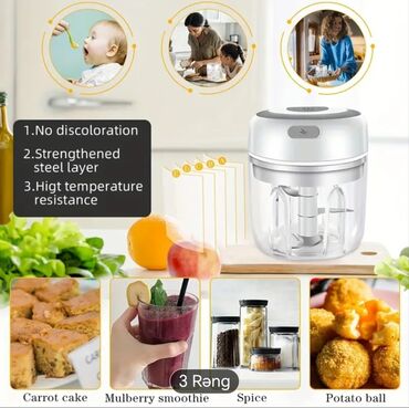 Blenderlər: **Məhsul adı:** RZSYZH 250 ml Avtomatik Doğrama Funksiyalı Elektrik — 6