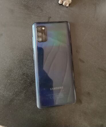 soyuducu bar: Samsung Galaxy A41, 64 GB, rəng - Göy, Sensor, Barmaq izi, İki sim kartlı