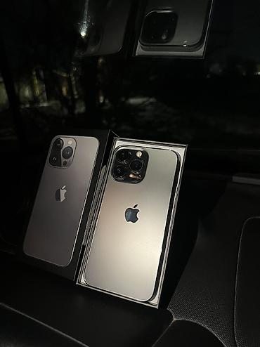 Apple iPhone: IPhone 13 Pro, Б/у, 128 ГБ, Черный, Чехол, Коробка, 77 % — 1