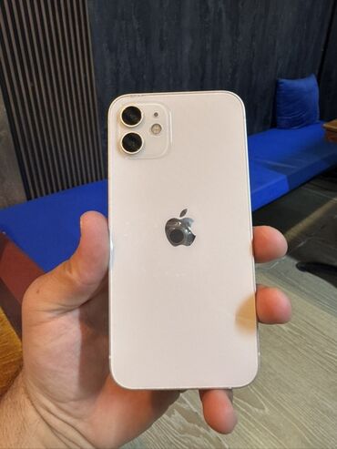 чехол на телефон айфон x: IPhone 12, Б/у, 128 ГБ, Белый, Защитное стекло, Чехол, Кабель, 74 %