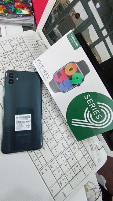 samsung s4 mini platasi: Samsung Galaxy A04, 32 GB, rəng - Göy, Barmaq izi, İki sim kartlı