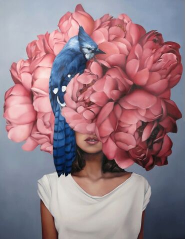 Şəkillər, tablolar: 🖼️Tək tablo. 🌷Xanım portreti.🌷 👁️Kətan, yağlı boya. 💙Qiymətlər ölçü — 13