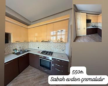 Mətbəx mebeli: Mətbəx mebeli satılır 6 550₼. ölçü 2.80/2.80. Üzərində qaz moyka — 1