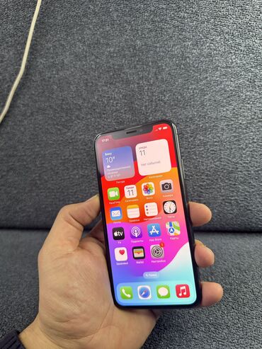 Apple iPhone: IPhone Xs, 256 GB, Qara, Simsiz şarj, Face ID