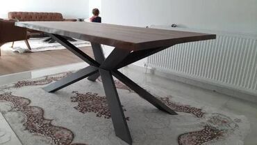 Stolovi: Trpezarijski Sto – Drvo i Metal | Izrada po narudžbini 🪑 Ručno rađeni — 4