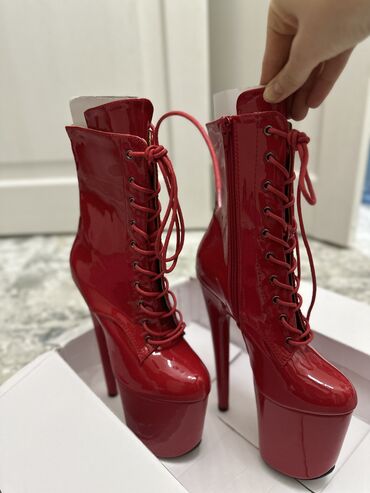 обувь для танца: Туфли 43, цвет - Красный
