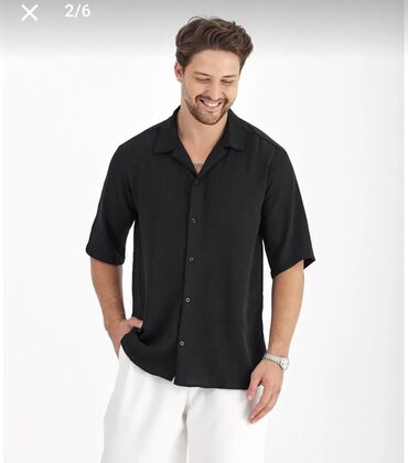 orus koynekler: Köynək, Bershka, XL (EU 42), rəng - Qara