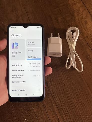 Мобильные телефоны и аксессуары: Redmi Note 8T, 128 ГБ, цвет - Голубой, Отпечаток пальца — 3