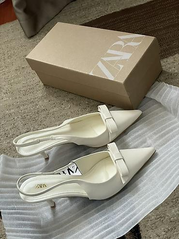 583 proba: Туфли, 38, Zara, Новый, цвет - Белый — 4