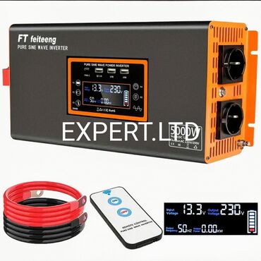 Sikkələr: Yeni Inverter, 3000-5000 Vt, 12 - 220 volt, Ünvandan götürmə, Ödənişli çatdırılma, Rayonlara çatdırılma