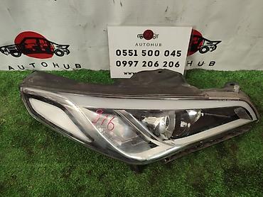 2014: Передняя правая фара Hyundai 2014 г., Б/у, Оригинал — 1