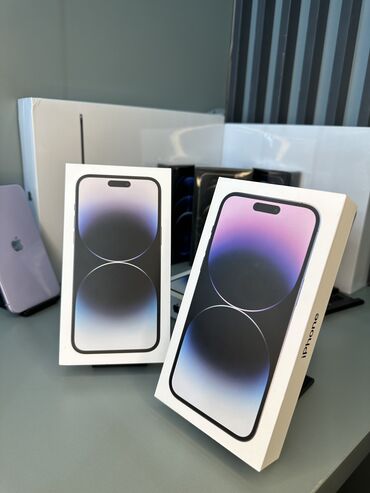 айфон цена в бишкеке: IPhone 14 Pro Max, Жаңы, 128 ГБ, Заряддоочу түзүлүш, Коргоочу айнек, Каптама, Бөлүп төлөө менен, 100 %