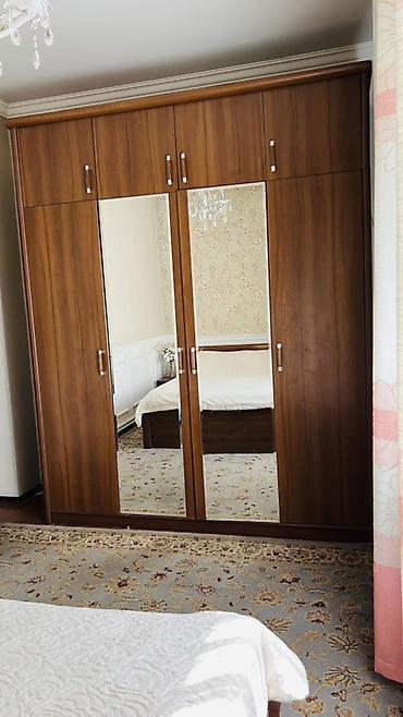 Уктоочу бөлмө гарнитурлары: Уктоочу бөлмө гарнитуру, Колдонулган, Эки кишилик керебет, МДФ, түсү - Күрөң — 1