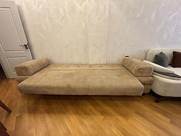 Диваны: Bej rəngli çevrilə bilən divan - Müasir minimalist dizayn, düzbucaqlı — 4