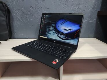 стильный ноутбук: Ноутбук, HP, 8 ГБ ОЗУ, AMD Ryzen 3, 15.6 ", Для работы, учебы, память SSD