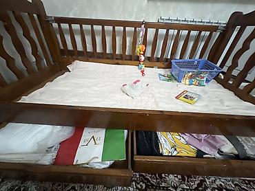 bunk bed: Детская кровать трансформер, Б/у, цвет - Коричневый — 3