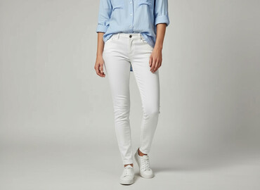 obcisłe dżinsy damskie: F&F, Jeans for women, size M (EU 38)