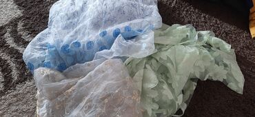 занавески для спальни: Продаю тюль осталась только зеленая б/у цена 300 сом шторы