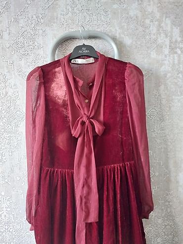 pull and: Повседневное платье, Осень-весна, Длинная модель, Шифон, S — 2