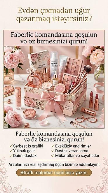 salon elan: Faberlic komandası ilə evdən çıxmadan öz biznesinizi qurun! Təklif: - — 1
