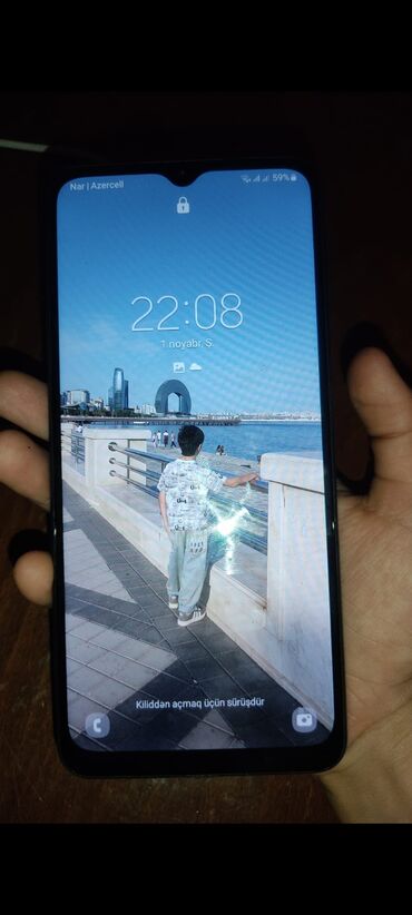 philips xenium x501: Samsung Galaxy A12, 32 GB, rəng - Mavi, Düyməli